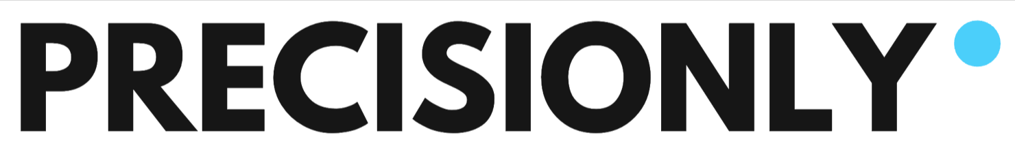 Precisionly logo large black on white